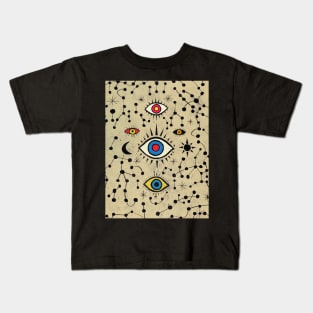 Eyes Cross Galaxy Kids T-Shirt